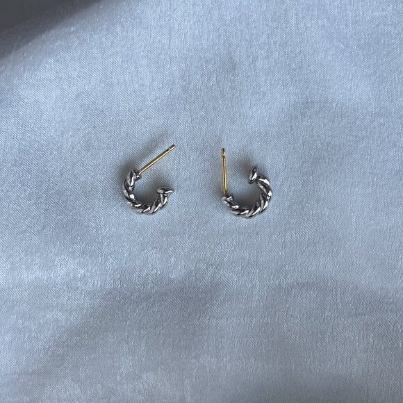 David Yurman Heart Delicate Earrings Pendant - Picture 5 of 6